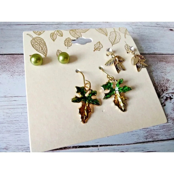 NWT Spring Garden Earring Trio with Gift Box - Picture 3 of 4